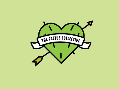 The Cactus Collective- Enamel pin idea arrow badge cactus enamel green hannahlizsharp ixdbelfast logo pin plant succulent tattoo