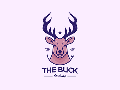 The Buck animal arrow buck clothing deer head horn star
