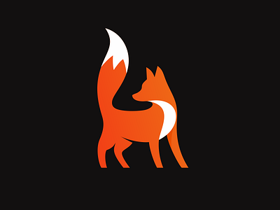 Foxxy animal fox logo modern nandakrista orange wild