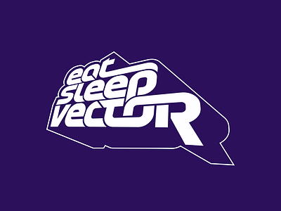 Eat Sleep Vector design eat extrude logo modern nandakrista sleep typography vector