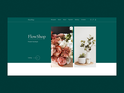 Flower Shop Web Design design figma ui ui design uiux uiux design userexperience userinterface ux web webdesign