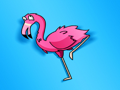 Flamingo Sticker flamingo pink sticker sticker pack stickermule summer