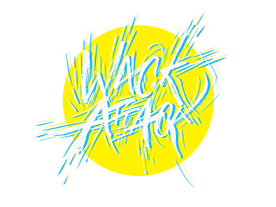 Wack Attack brushpen calligraphy lettering pentel photoshop typography