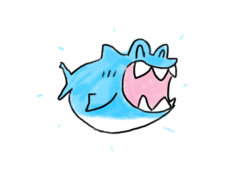 Great White Smile animation cel cel animation cute gif great white shark happy photoshop shark sharkweek