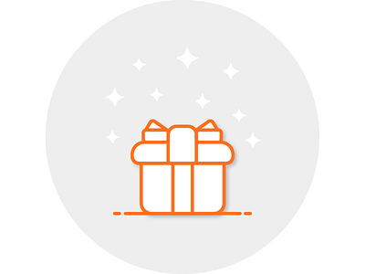 You received a gift! icon illustration vector