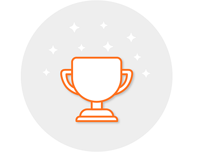 TROPHY! icon illustration vector