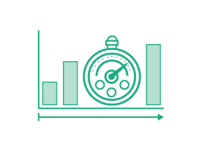 Efficiency? flat icon illustration vector