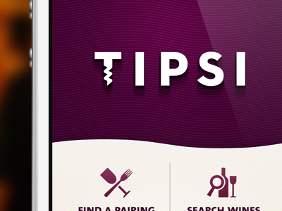 Tipset home screen iphone navigation wine