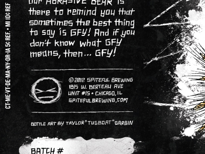 Good For You beer grunge label lettering