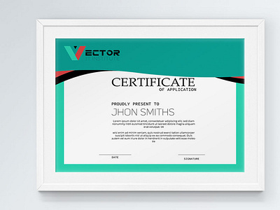 Horizontal certificate design