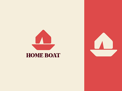HOME BOAT BRAND LOGO branding design graphic design logo typography vector