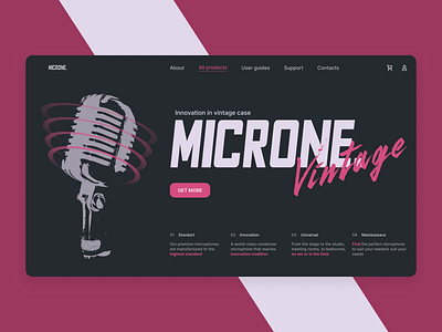 Microne microphones main screen