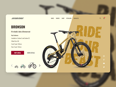 Bikes store concept adobe photoshop beast bicycle bikes bronson concept cycling design downhill extreme figma minimalism mountain bike ride riders store ui web web design your