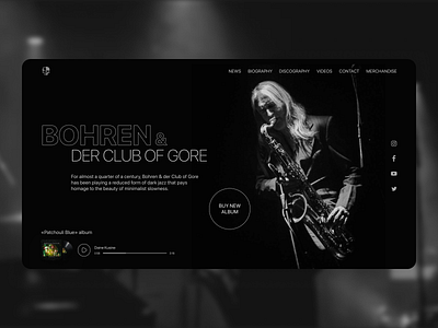 Music Landing page