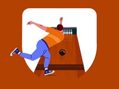 Bowling! 2d bowling bowlingalley character design flatillustration illustration sandeepkittur volume1