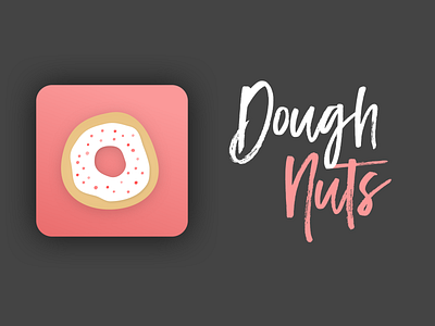 App icon - DailyUI 005 005 daily 100 daily ui dailyui dailyui005 design donut donuts doughnut doughnuts food food logo gradient icon logo pink logo type wordmark