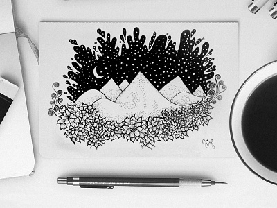 Illusion design illustration micron sketching visual