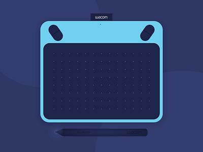 Wacom Intuos designers icon illustration intuos pen sketch tablet tools wacom