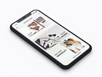 Koovs - iOS App app cltohes design ecommerce homepage ios iphonex men ui ux women