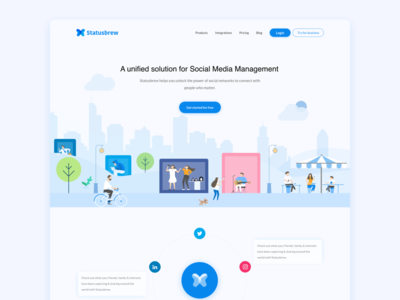 Stausbrew Landing Page - Illustrations