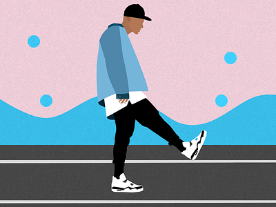 Hip Hop Guy hip hop guy illustration visual design