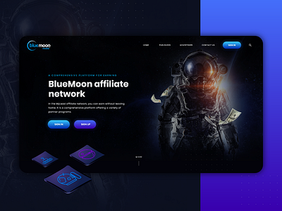 Blue Moon - web concept