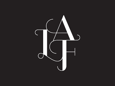 L'Atelier Floral black brand branding identity lettering ligature logo logotype luxury monogram serif serif typeface typogaphy white