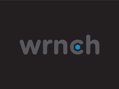 wrnch blue brand branding design geometric gray identity logo logotype negative space simple startup technology vector