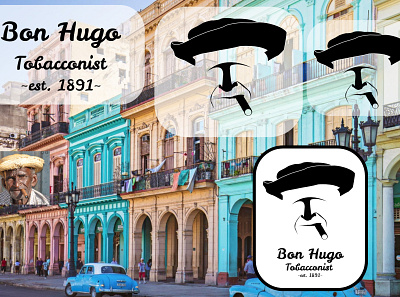 Bon Hugo branding design logo vector