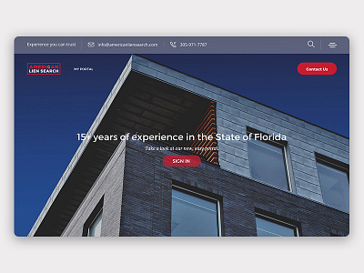 American Lien Search, Inc. america layout ui ux web web design website