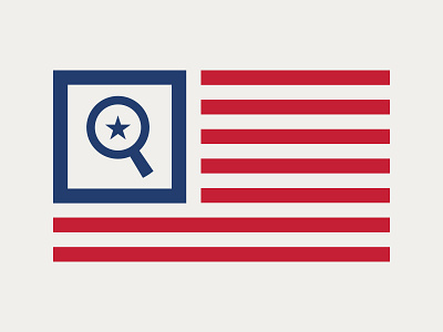 American Lien Search, Inc. america flag icon logo mark search