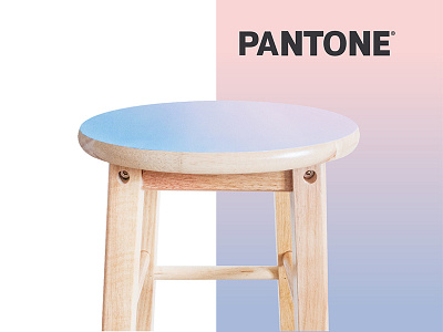 Painted Pantone Stool