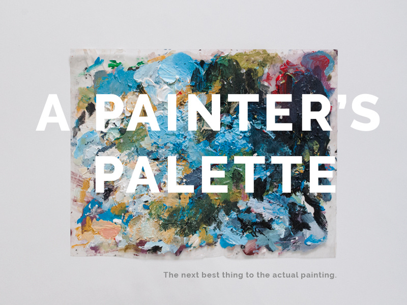 Painter's Palette hand painted art acrylic palette paint