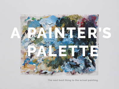 Painter's Palette acrylic art hand painted paint palette