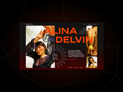 Alina Delvin artist design exhibition fashion photographer portfolio fashion exhibition ui