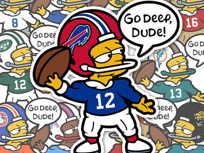 Bart Simpson NFL