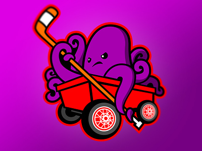 Lil' Red Wings concept detroit detroit red wings hockey national hockey league nhl octopus red wings sports squid
