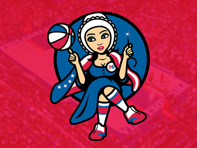 76’ers Betsy Ross Logo allen iverson america basketball feminism nba philadelphia 76ers philly sports usa woman