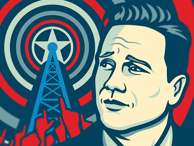 Ben Swann Design face media news obama obey usa vector