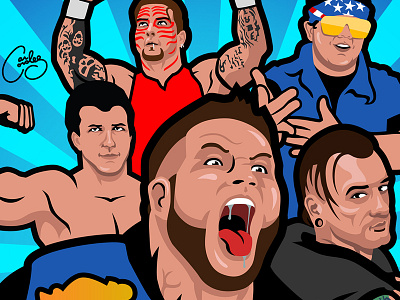 Pro Wrestling Flyer design illustration logo lucha pro wrestling sports vector vector artwork