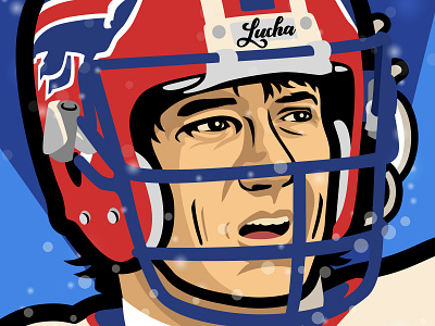 Jim Kelly Snow Bowl americana buffalo buffalo bills football gridiron nfl qb quarterback snow sports super bowl