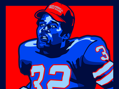 OJ Simpson MAGA america buffalo buffalo bills buffalo ny donald trump football heisman juice maga nfl obey oj simpson shepard fairey sports