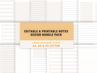 Notes Paper Template design