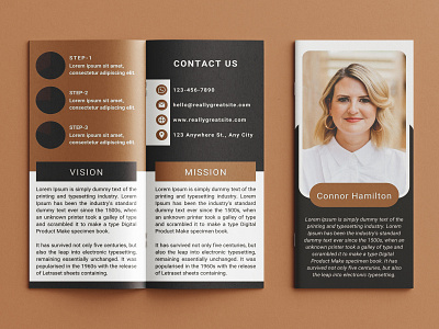 Business Trifold Brochure layout