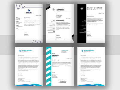 Letterhead Template Design paper