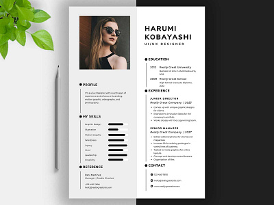 CV/Resume Design Template simple