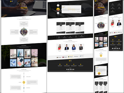 PSD to HTML: Creative Company Portfolio Template template