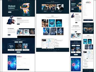 PSD to HTML: Robotics Course Promotion Project template