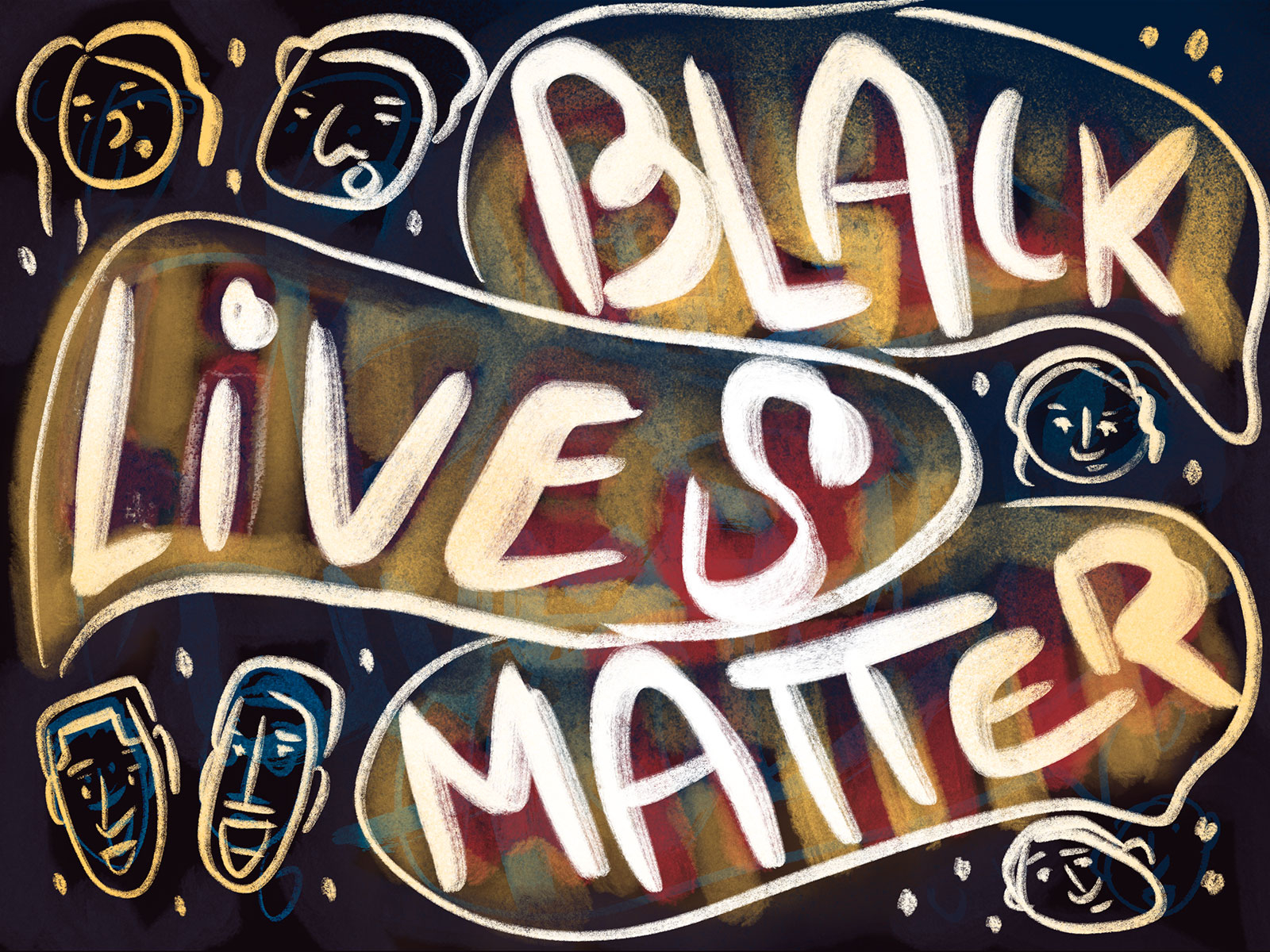 Black Lives Matter - In Progress Sketch by Alexander Barton on Dribbble