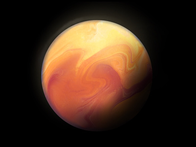Red Planet digital painting galaxy illustration mars planets procreate red solar system space